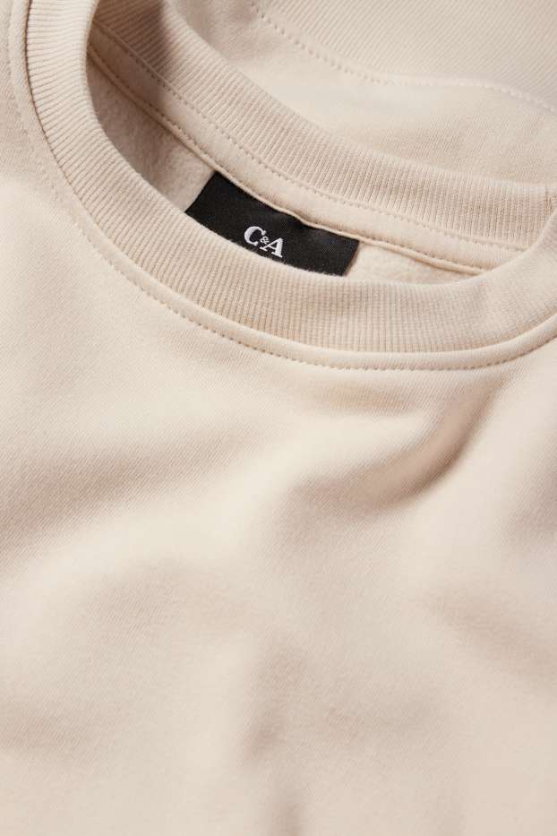 Heren - Sweatshirt - licht beige