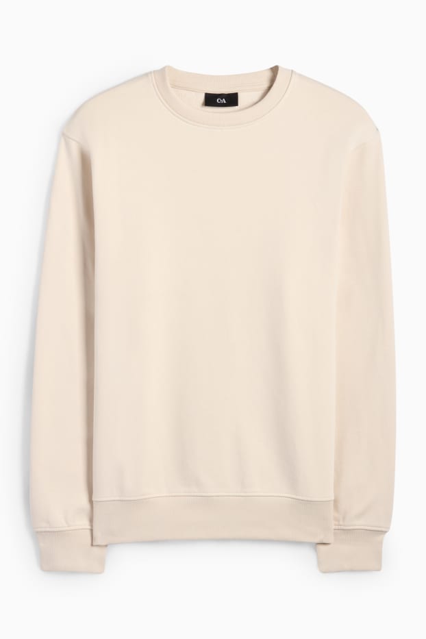 Heren - Sweatshirt - licht beige