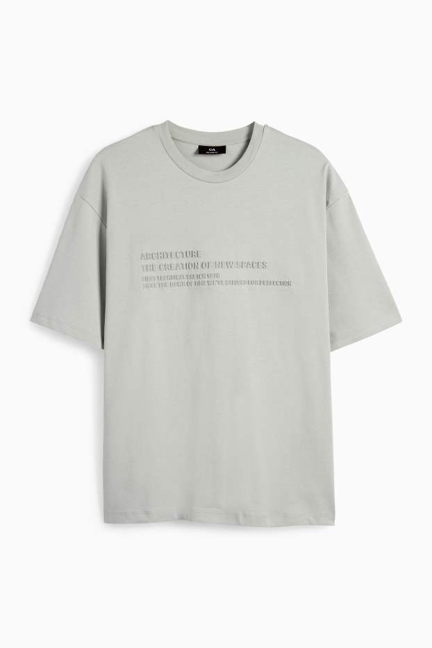 Uomo - T-shirt - relaxed fit - grigio chiaro