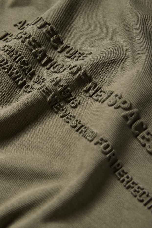 Men - T-shirt - relaxed fit - dark green