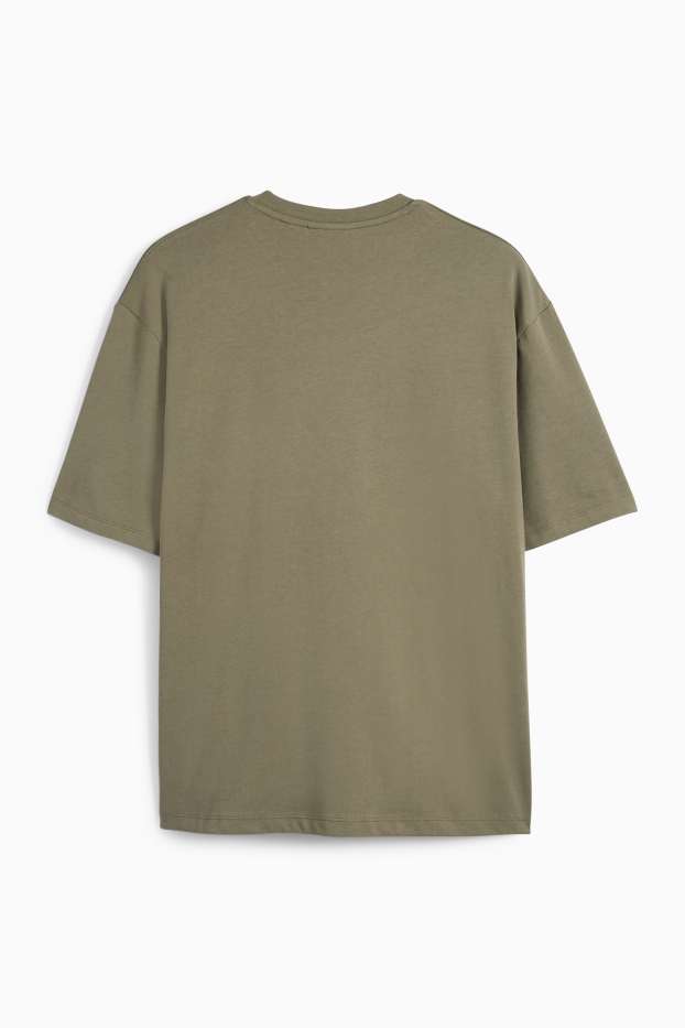 Men - T-shirt - relaxed fit - dark green