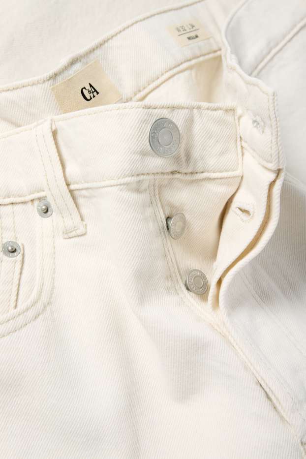Hommes - Regular jean - blanc crème