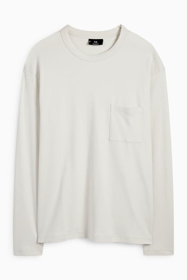 Men - Long sleeve top - cremewhite