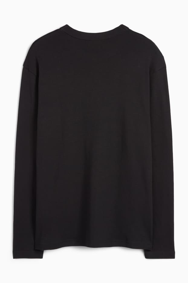 Uomo - Maglia a maniche lunghe - nero