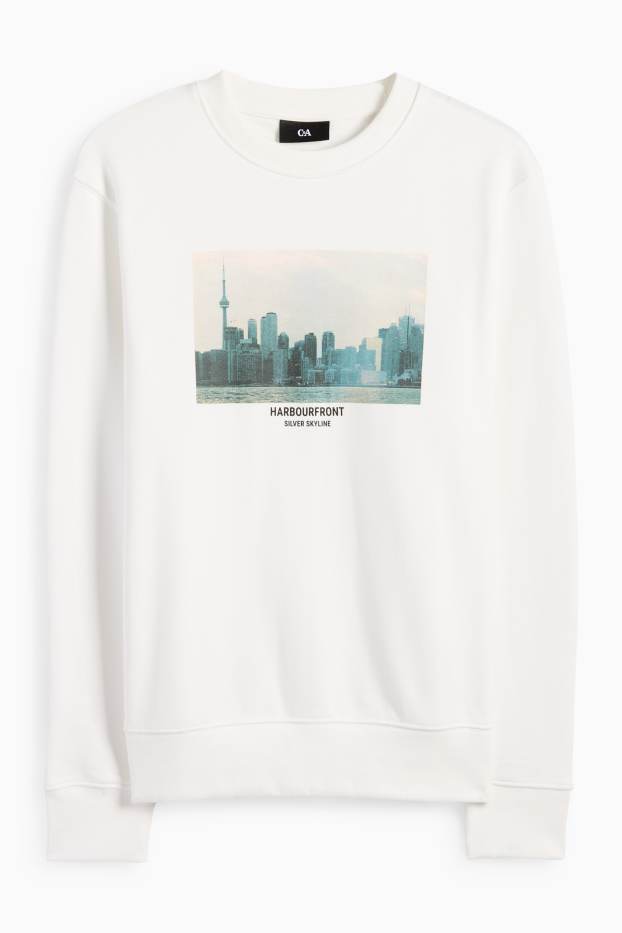 Herren - Sweatshirt - weiss