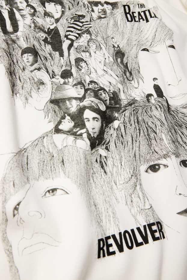 Uomo - T-shirt - relaxed fit - The Beatles - bianco