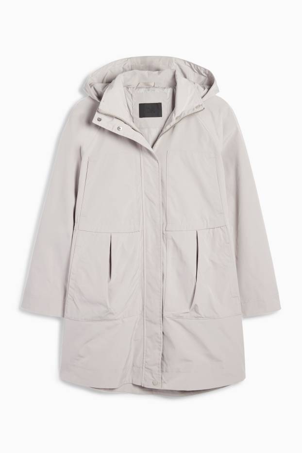 Donna - Parka con cappuccio - grigio chiaro