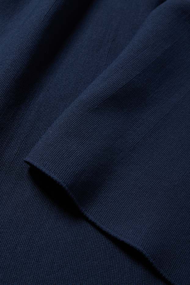 Femmes - Jupe en maille - bleu foncé