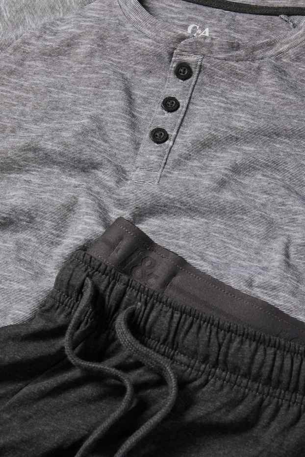 Herren - Pyjama - schwarz