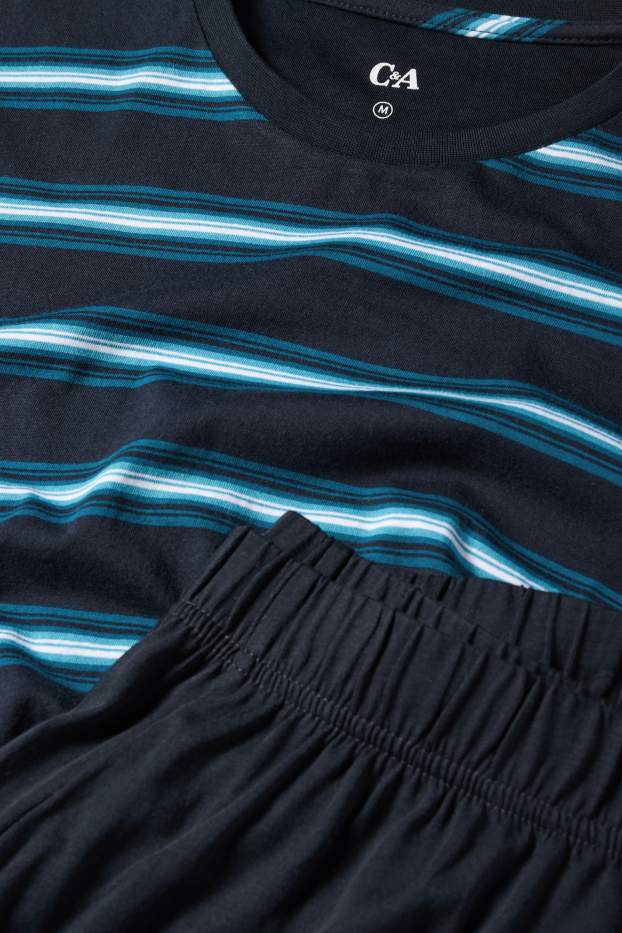 Heren - Pyjama - donkerblauw