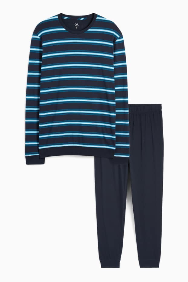 Heren - Pyjama - donkerblauw