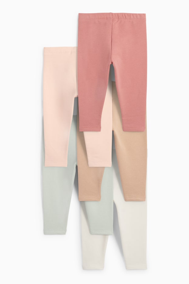 Baby: meisjes - Set van 5 - babylegging - crème wit