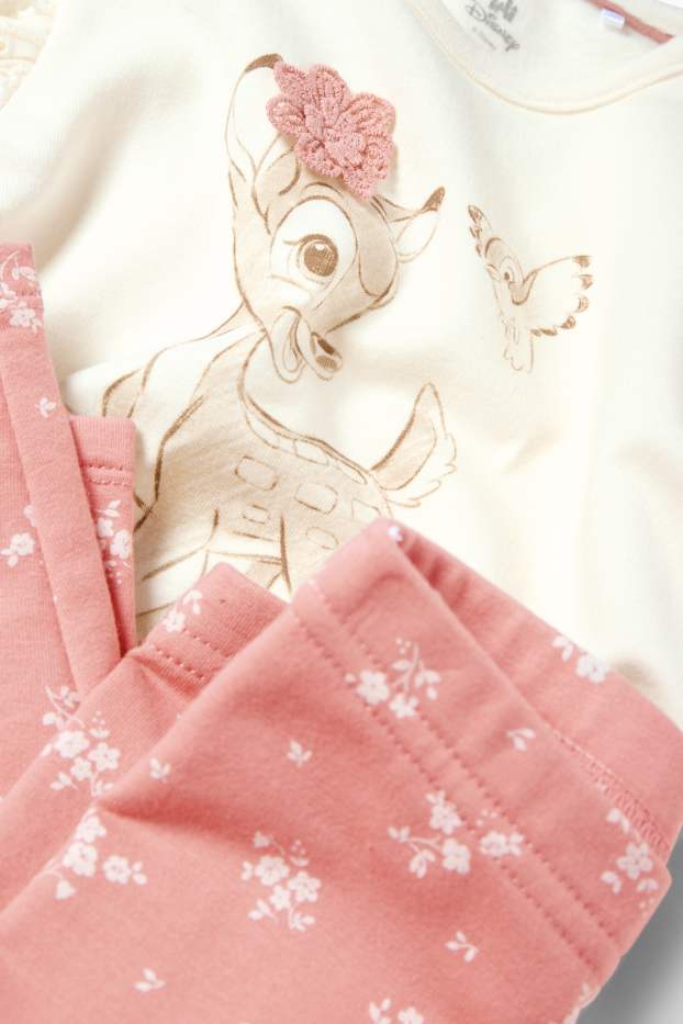 Neonate - Bambi - completo per neonati - 3 pezzi - bianco crema