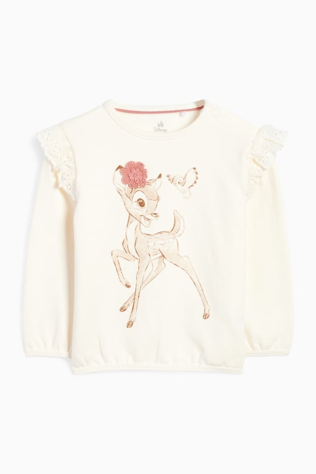 Neonate - Bambi - completo per neonati - 3 pezzi - bianco crema