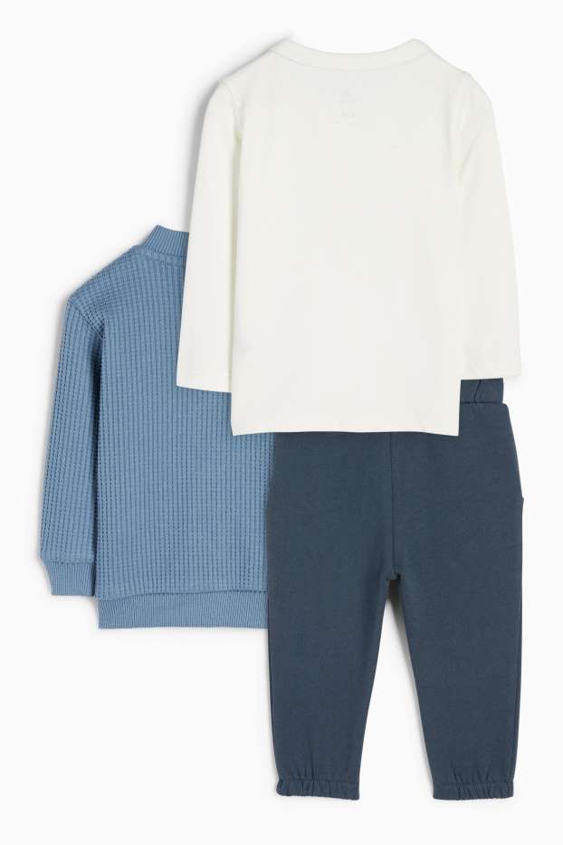 Baby Jungen - Micky Maus - Baby-Outfit - 3 teilig - dunkelblau