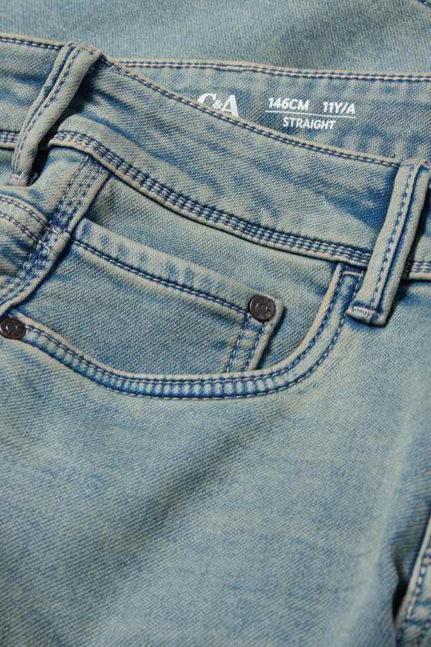 Kinder Jungen - Straight Jeans - Thermojeans - helljeansblau