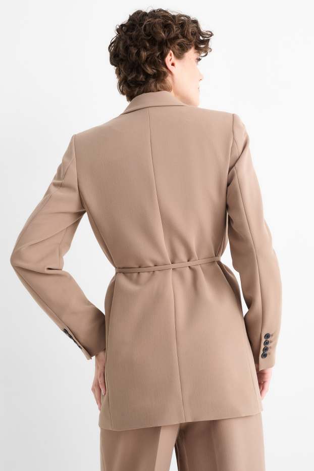 Dámské - Dlouhý blejzr - relaxed fit - taupe