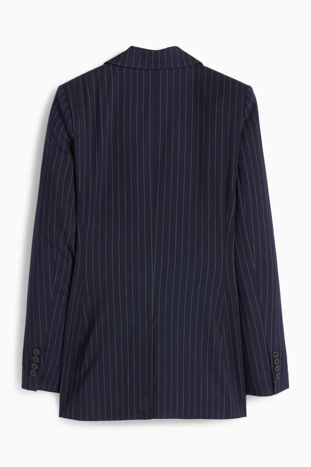 Dona - Longblazer - regular fit - ratlla diplomàtica - blau fosc