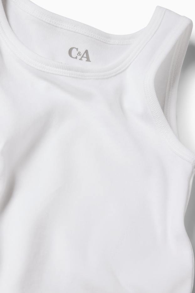 Enfants garçons - Lot de 3 - maillots de corps - blanc