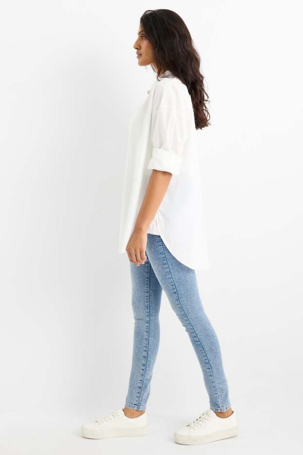 Mujer - Jeggings - mid waist - skinny fit - vaqueros - azul claro