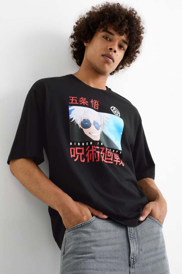 Hommes - T-shirt - Oversize - Jujutsu Kaisen - noir