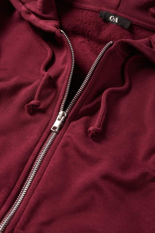 Women - Zip-through hoodie - bordeaux
