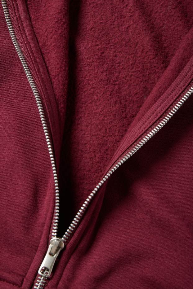 Women - Zip-through hoodie - bordeaux