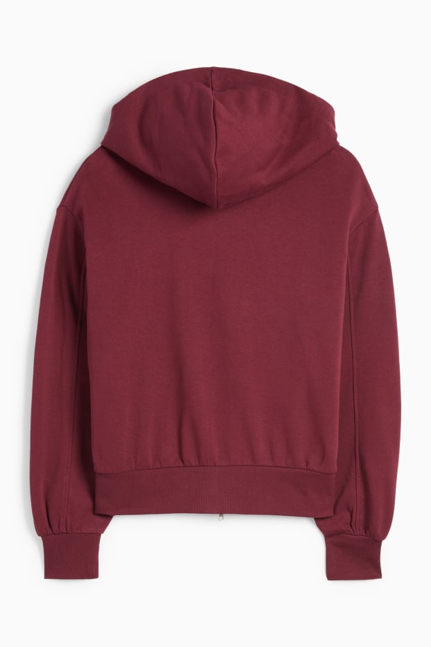 Women - Zip-through hoodie - bordeaux