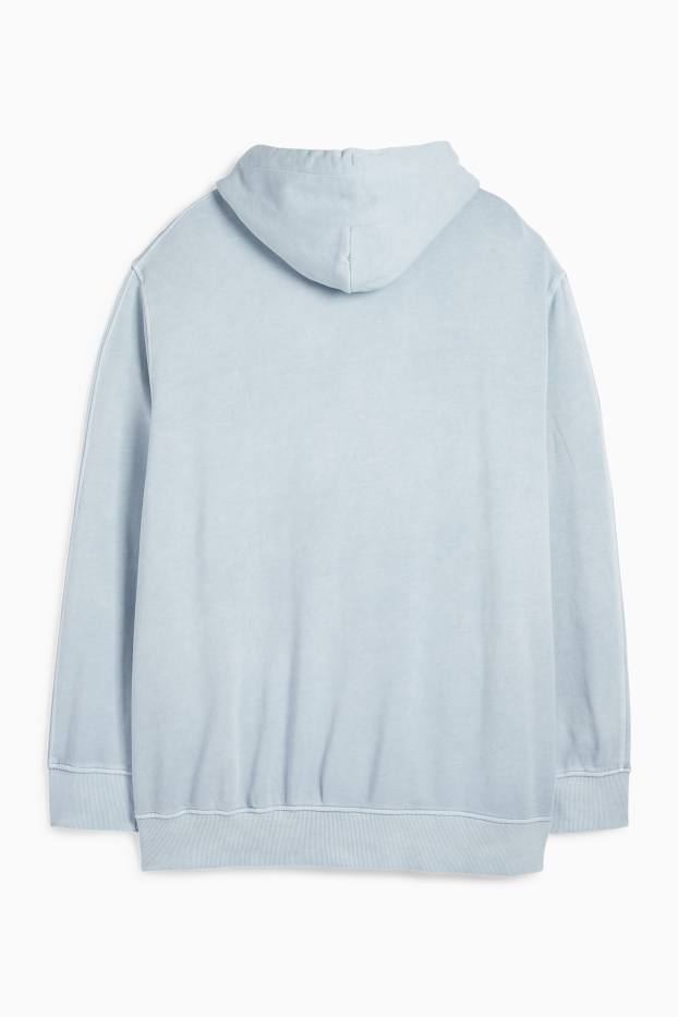 Men - Zip-through hoodie - light blue