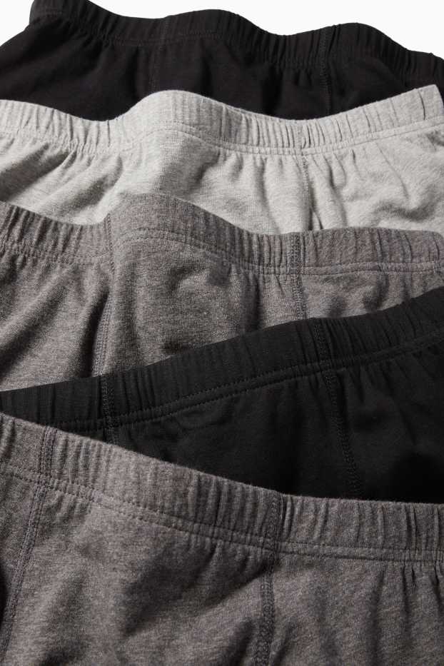 Hommes - Lot de 5 - boxers - gris foncé
