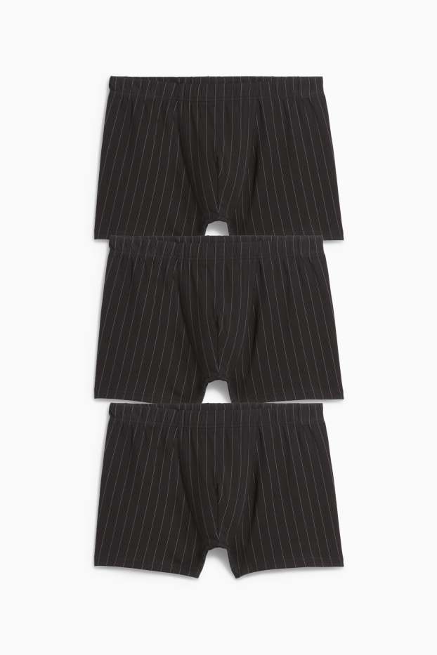 Bărbați - Multipack 3 perechi - chiloți boxer - negru