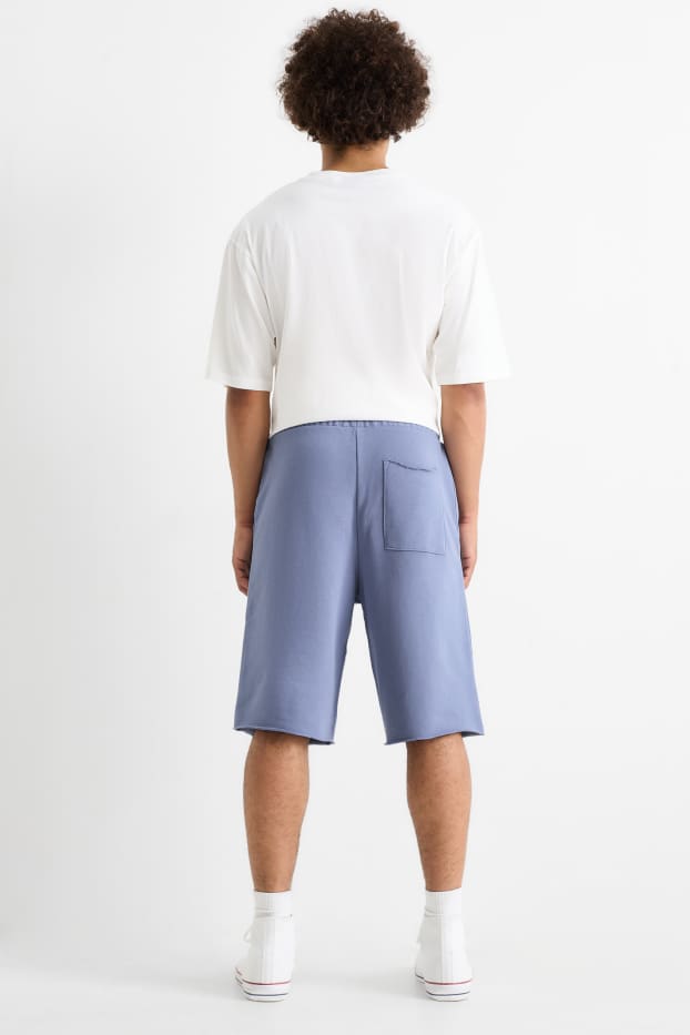 Hommes - Short en molleton - bleu clair