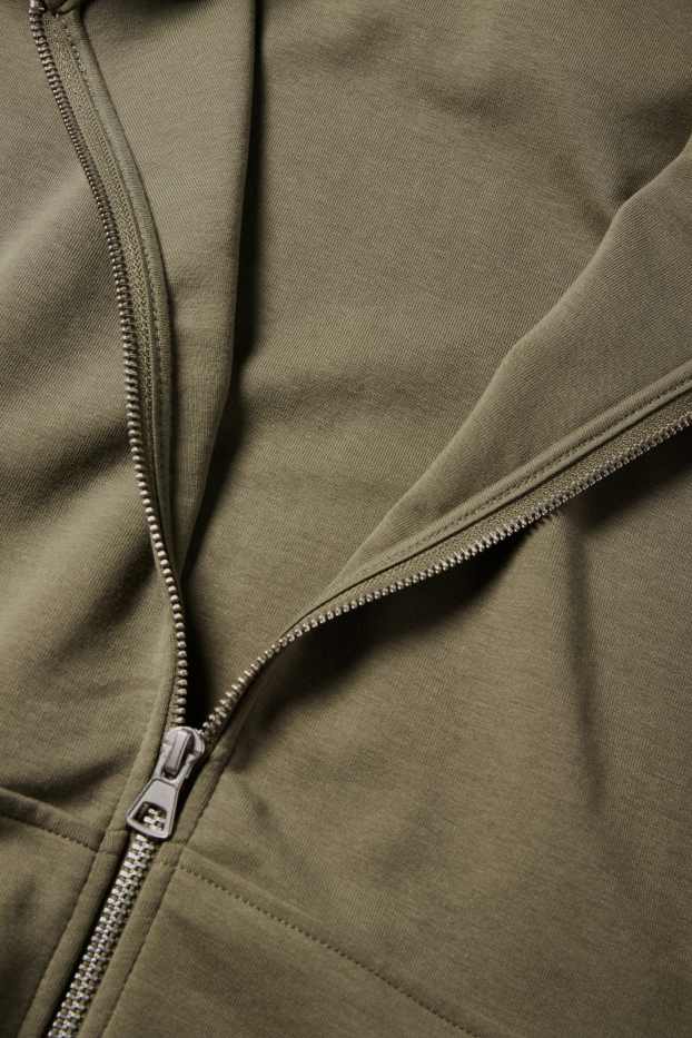 Men - Zip-through hoodie - green