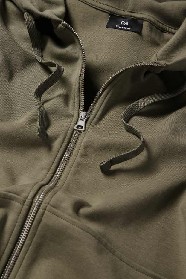 Men - Zip-through hoodie - green