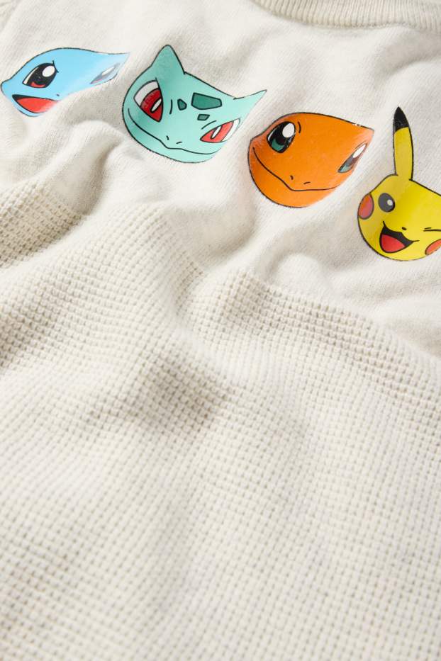 Enfants garçons - Pokémon - pull - beige clair