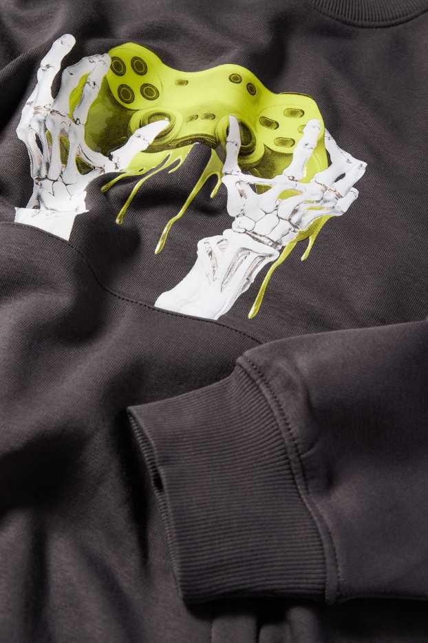 Kinder Buben - Gaming - Sweatshirt - dunkelgrau