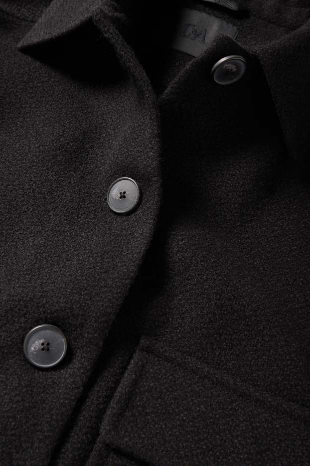 Damen - Jacke - strukturiert - schwarz