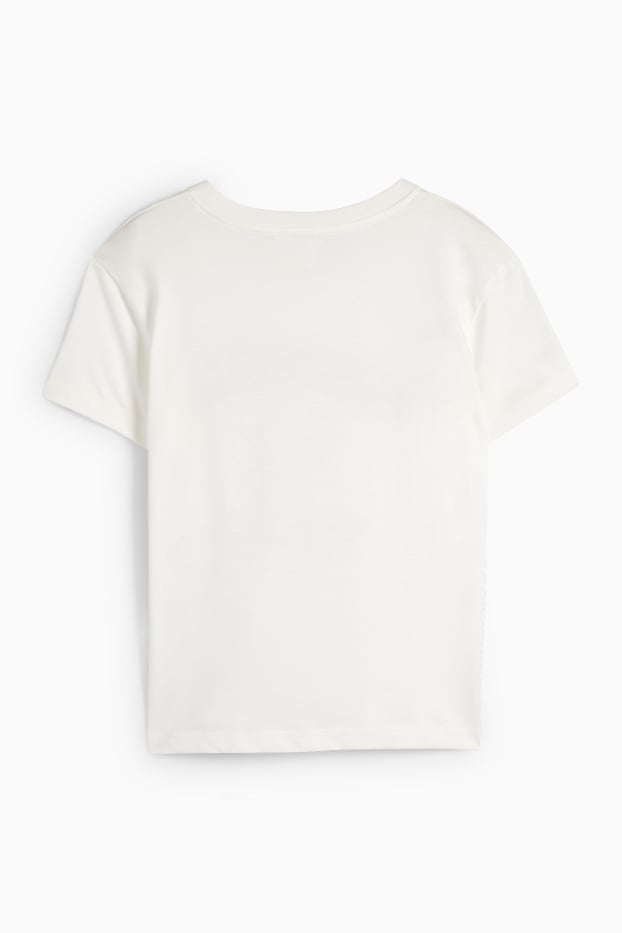 Femei - Tricou - supradimensionat - alb
