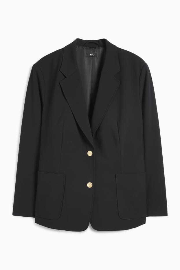 Donna - Blazer - relaxed fit - nero