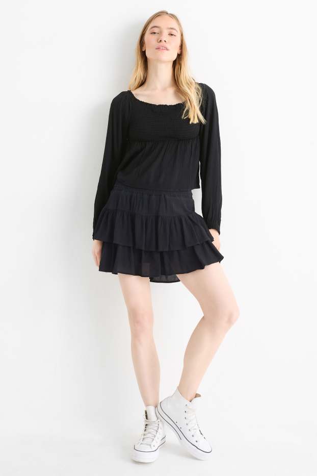Femmes - Jupe short - noir