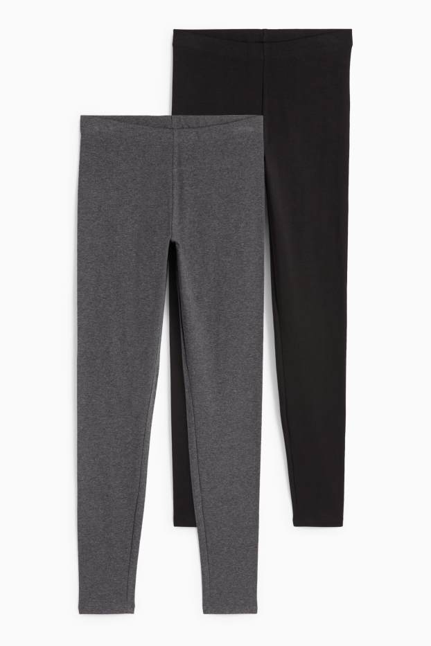 Dámské - Multipack 2 ks - legíny - tmavošedá