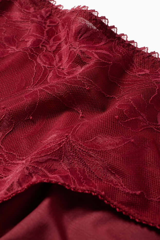 Damen - Slip - dunkelrot