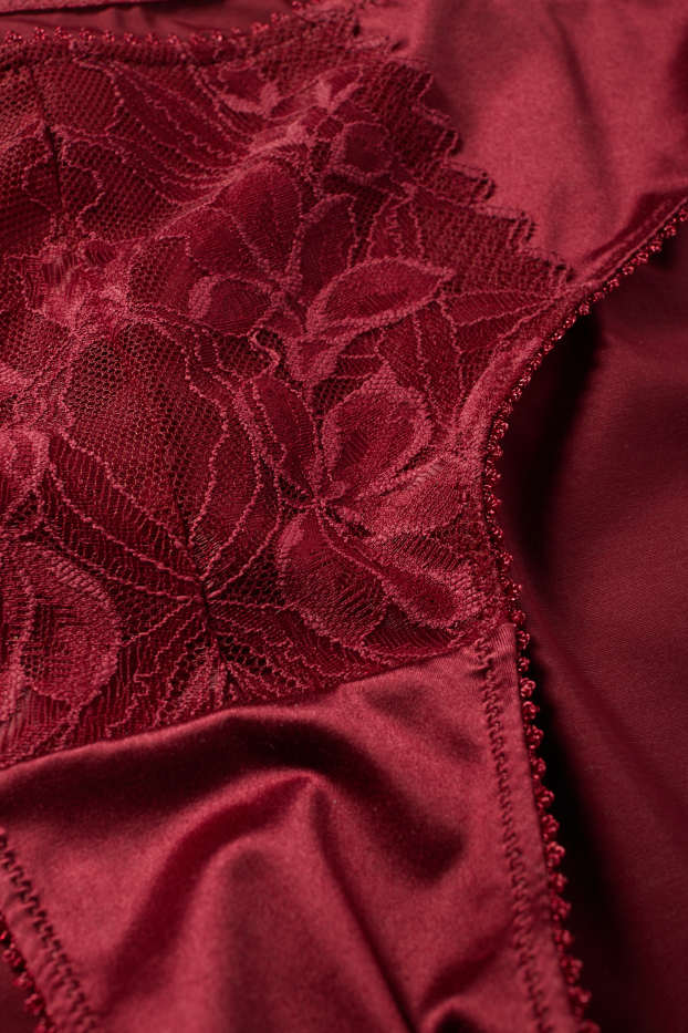Dames - Slip - donkerrood