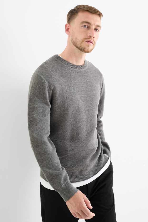 Uomo - Maglione - grigio