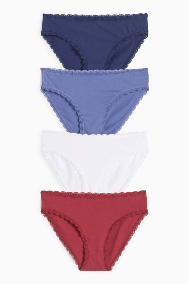 Damen - Multipack 4er - Slip - blau