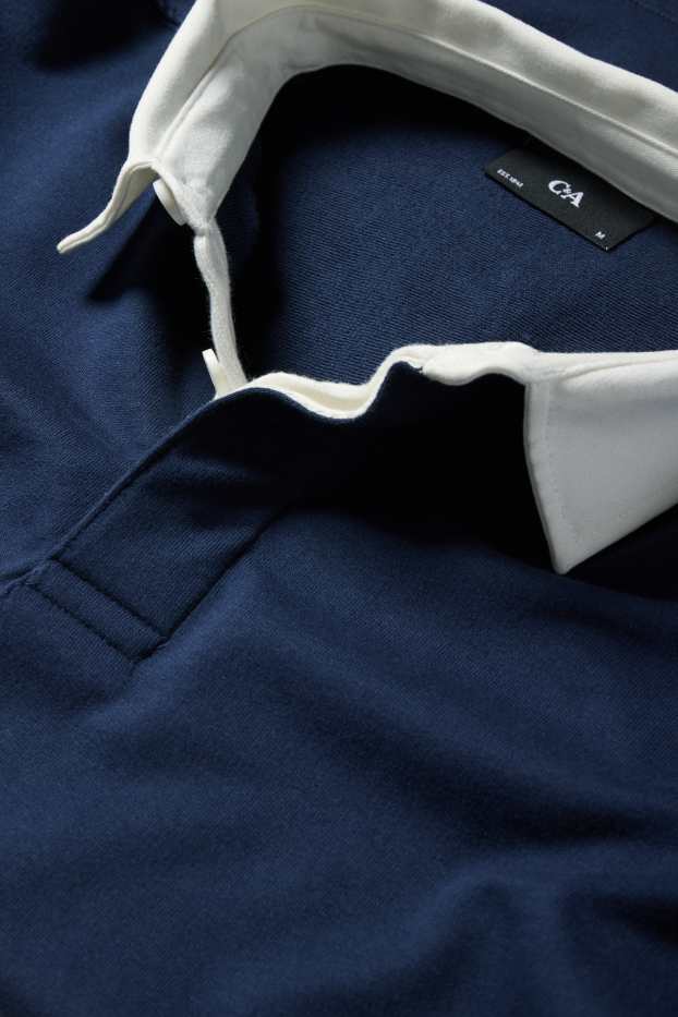 Hommes - Polo - regular fit - bleu foncé