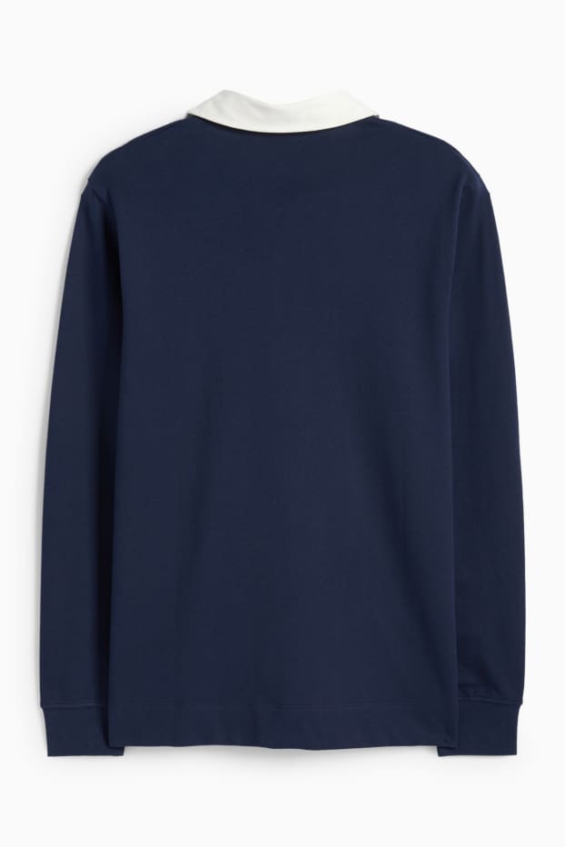Hommes - Polo - regular fit - bleu foncé