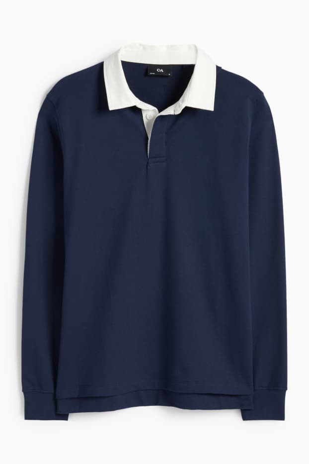 Hommes - Polo - regular fit - bleu foncé
