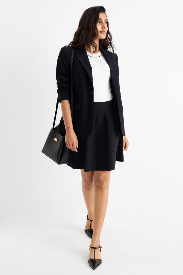 Mujer - Falda de punto - negro