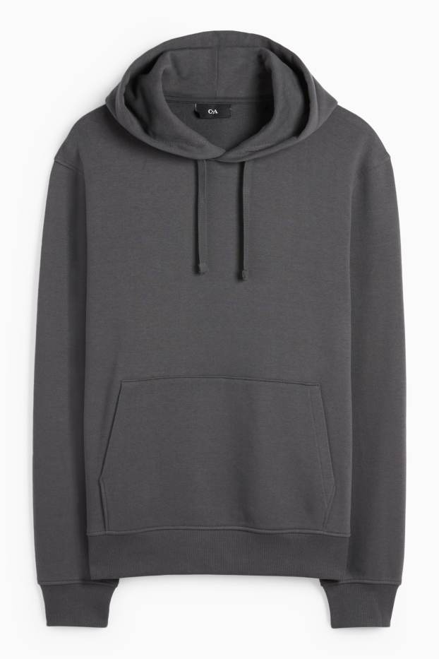 Heren - Hoodie - donkergrijs